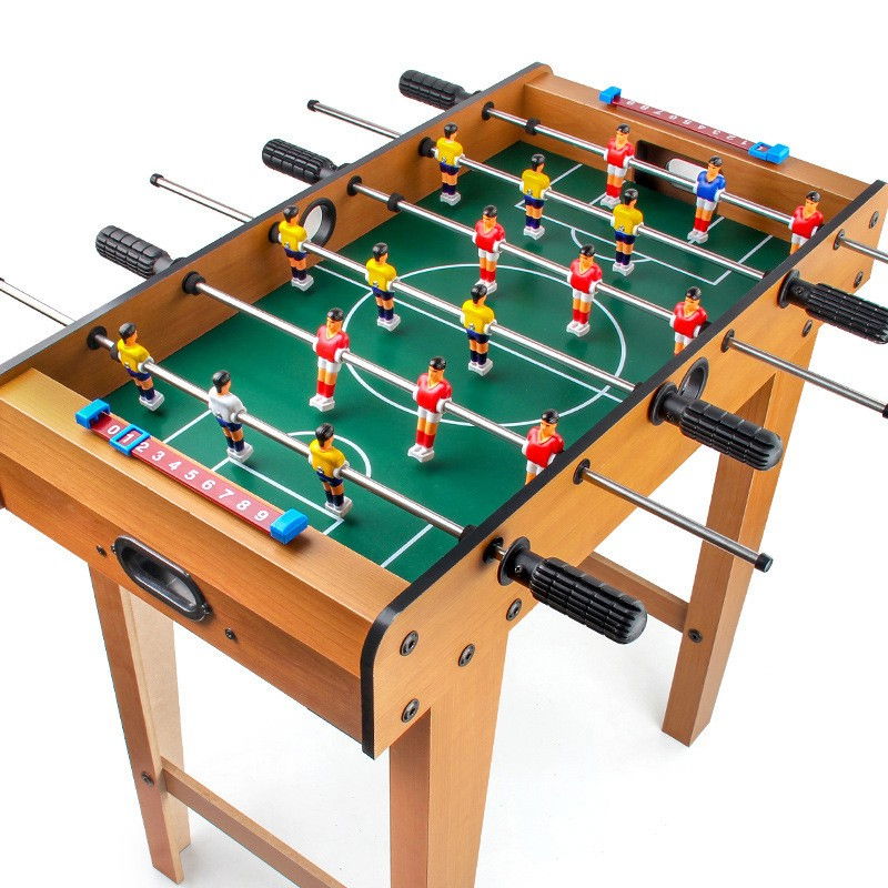 Masa de Fotbal cu Teren si 18 Jucatori Flippy, 6 Manere, cu Tablou pentru Scor, din Metal, Lemn si ABS, 69 x 36.5 x 61 cm, cu Picioare, pentru copii/adulti [7]