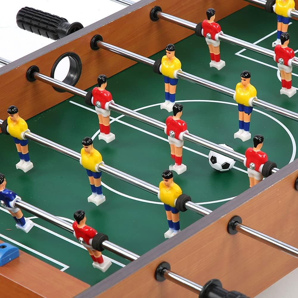 Masa de fotbal cu teren si 18 jucatori Flippy, cu tablou pentru scor, din metal, lemn si ABS, 50 x 25 x 15.5 cm, pentru copii [5]