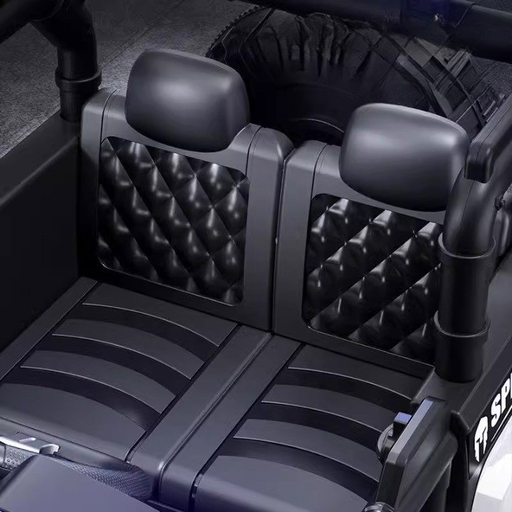 Masina Electrica pentru Copii, Flippy, Off-Road, Conectare Bluetooth, telecomanda, Tractiune Spate, Lumina Intermitenta, Baterie 12V 7Ah, 120 x 63 x 68cm, Rosu [8]