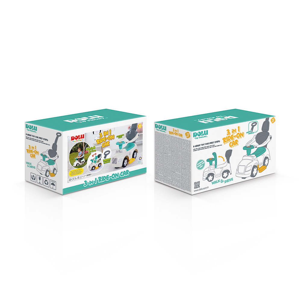 Masinuta 3 in 1 - Ride on Pastel [5]