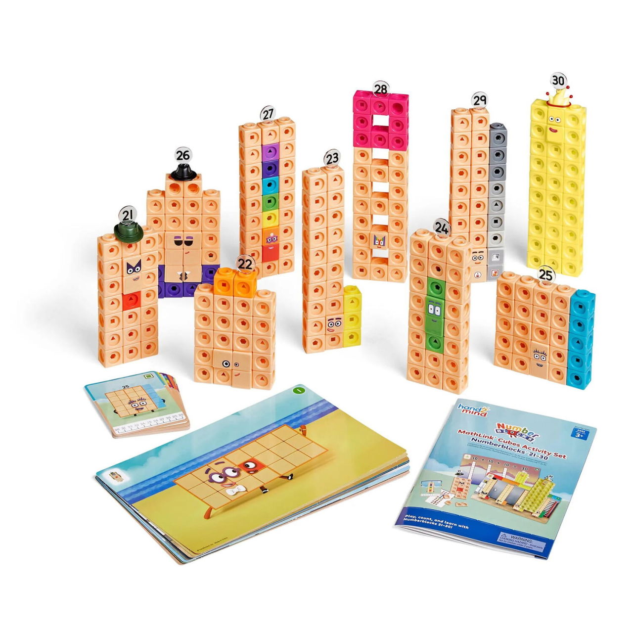 MathLink®Cubes Numberblocks in engleza Set de activitati de la 21 - 30 [1]