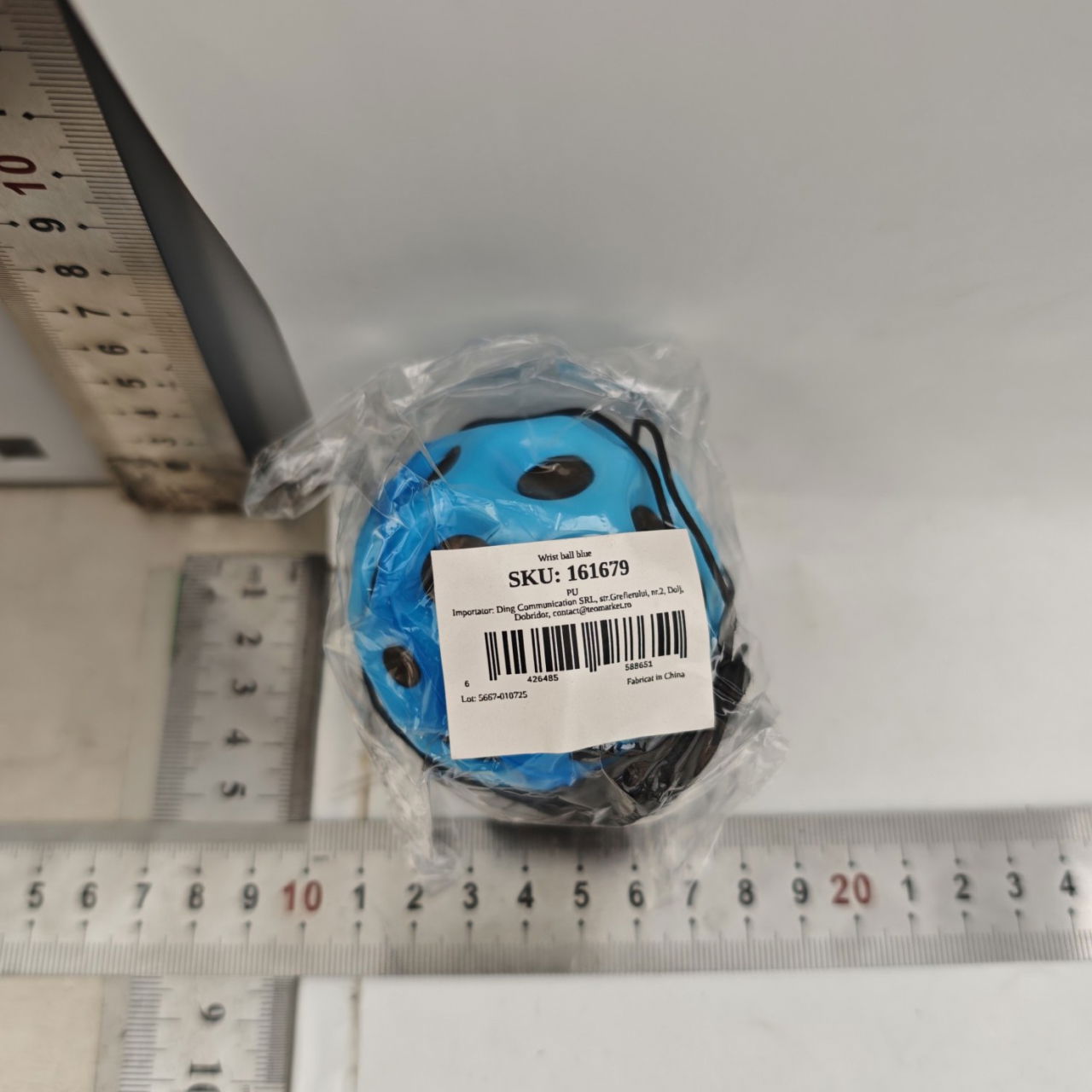 Minge Saltareata Hiperelastica, Flippy, Space Moon Ball foarte Elastica, Antistress pentru Copii, Diametru 66 mm, Albastru [6]