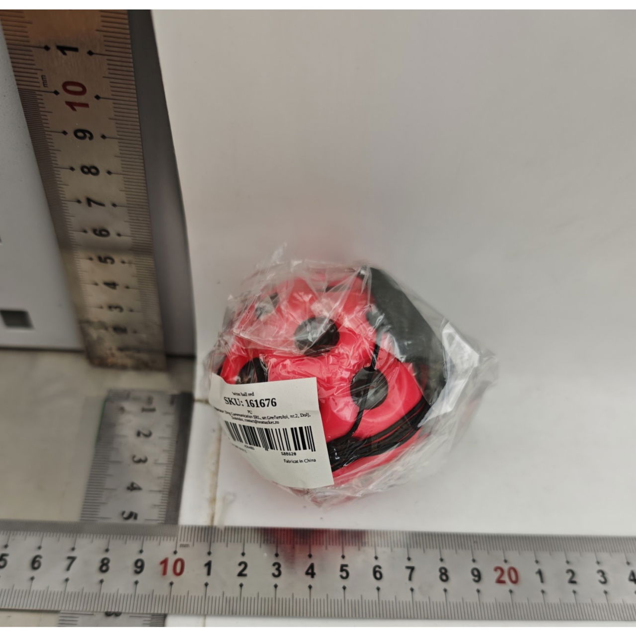 Minge Saltareata Hiperelastica, Flippy, Space Moon Ball foarte Elastica, Antistress pentru Copii, Diametru 66 mm, Rosu [5]