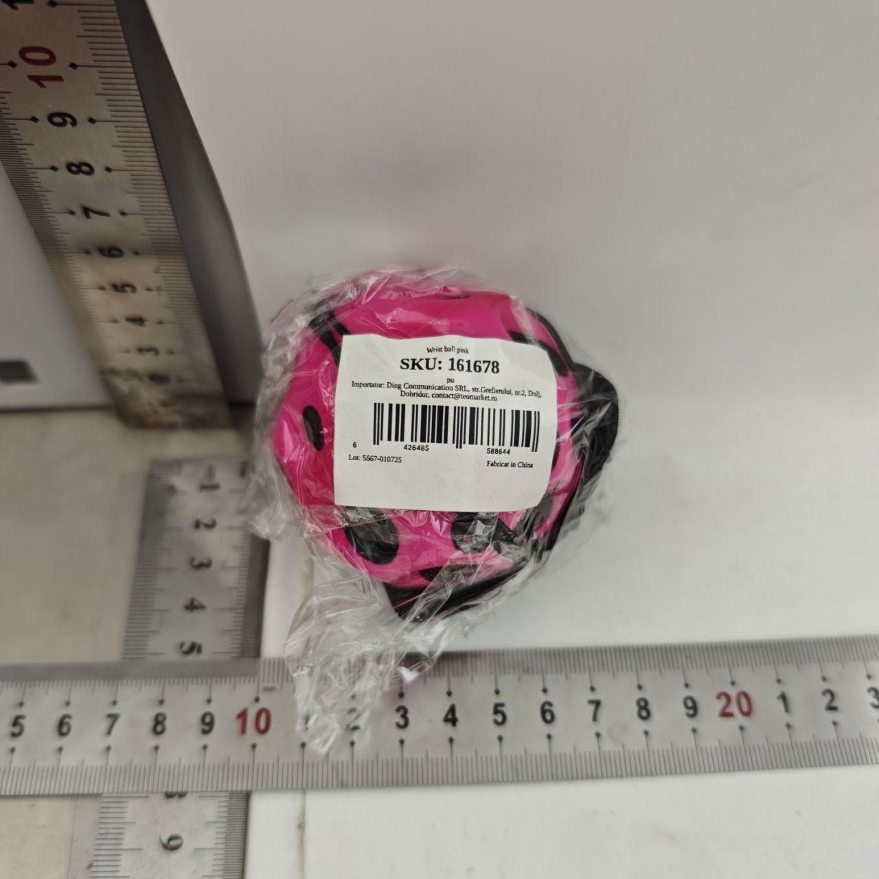 Minge Saltareata Hiperelastica, Flippy, Space Moon Ball foarte Elastica, Antistress pentru Copii, Diametru 66 mm, Roz [4]