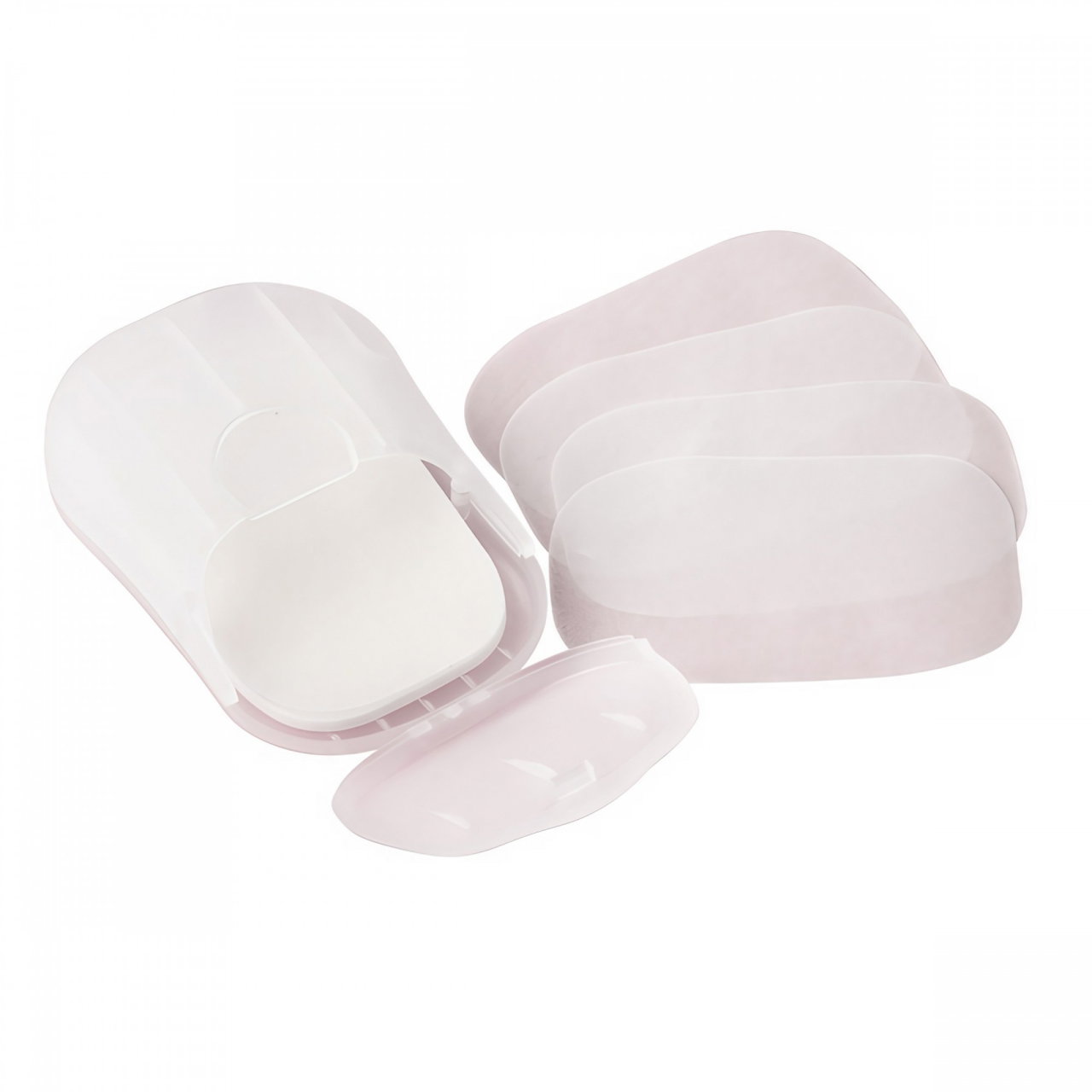 Mini Cutie de Sapun din Hartie, Flippy, de Unica Folosinta, Portabila, Potrivit pentru Calatorii, 20 buc, Alb [3]