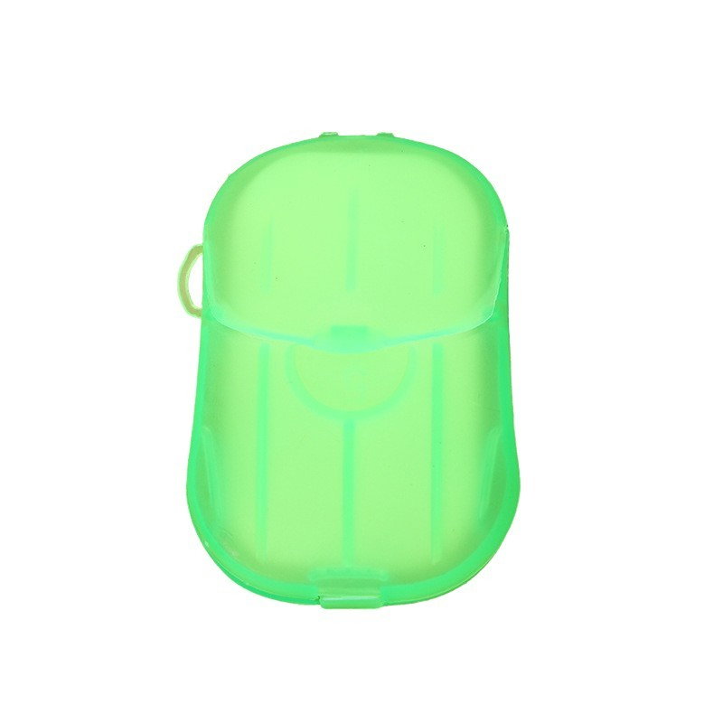 Mini Cutie de Sapun din Hartie, Flippy, de Unica Folosinta, Portabila, Potrivit pentru Calatorii, 20 buc, Verde [8]