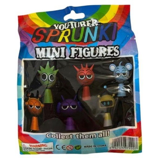 Mini Figurina Sprunki, Flippy, MisteryBox, 6 Personaje Diverse de Colectionat, 7.3 - 9 cm, Multicolor [2]