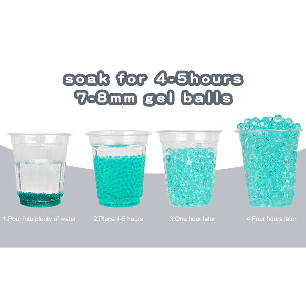 Mitraliera de jucarie electrica Flippy cu bile de hidrogen de gel, gun bluster, tragere in rafala, varsta peste 6 ani, ochelari de protectie, 5000 de bile incluse, cablu de incarcare, 40.1 x 31.6 cm,  [8]