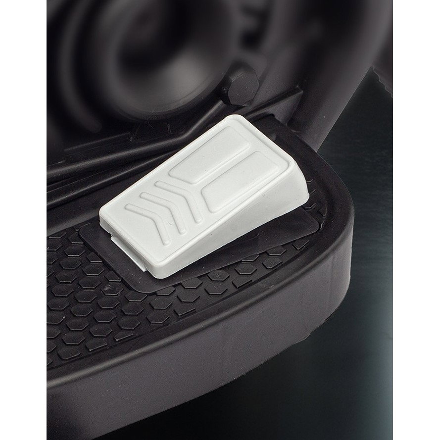 Motocicleta Electrica cu 2 Roti Mari si 2 Roti Ajutatoare, Flippy, Acumulator Incarcare, Anti-Rasturnare, Lumini, Muzica, Motor:380, Baterie 6V4.5, 41.5x70x34 cm, 4.5 Kg, 3 Ani+, Alb Negru [12]