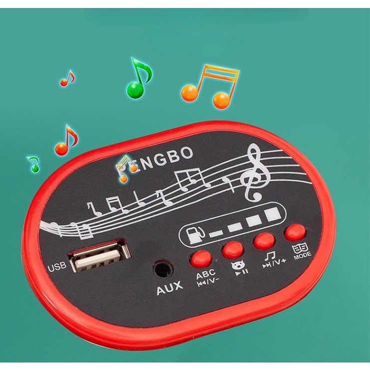 Motocicleta Electrica Flippy, cu Acumulator, cu Sistem Anti-Rasturnare, Sistem de Lumini si Muzica, Cutie de Depozitare, 1-8 Ani, 93 x 43 x 58 cm, Alb - Bej [15]