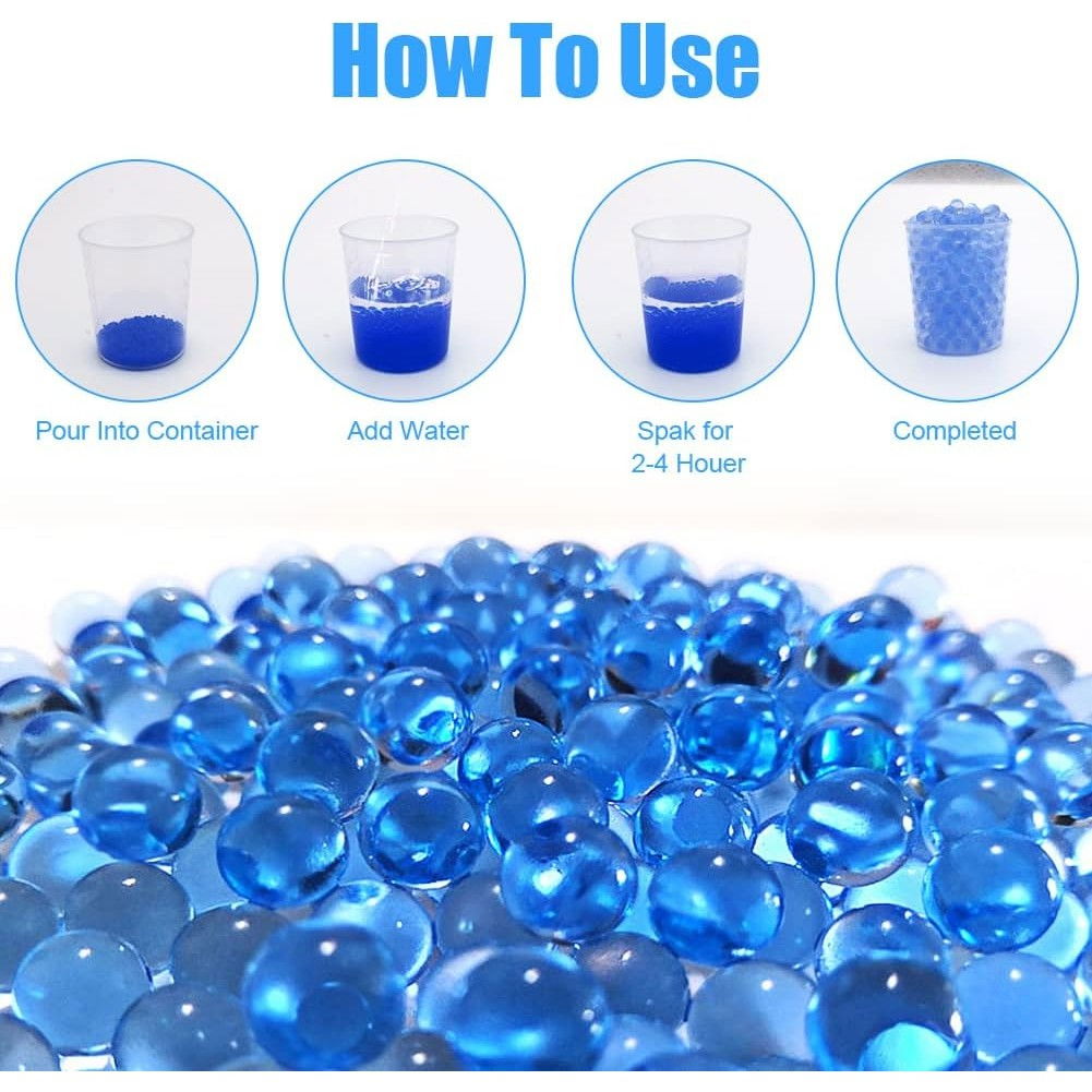 Munitie, Flippy, 20.000 Bile Gel pentru pistoale de jucarie Gel Blaster 10.5x8 mm, Albastru [5]