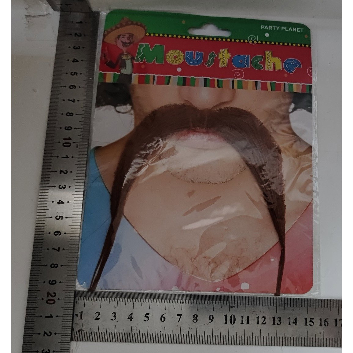 Mustata Falsa pentru Deghizari, Flippy, Petreceri Tematice, din Panza, Autoadeziv, 10 x 15 cm, Model Roscat, Maro [3]