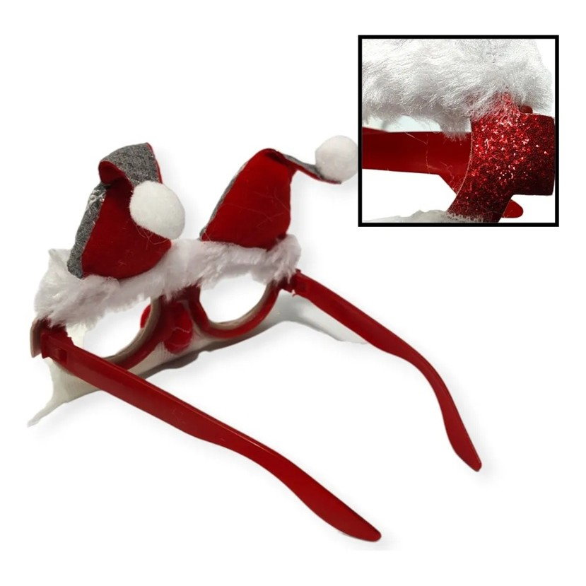 Ochelari de Craciun, Flippy, cu Nas si Barba, Model Mos Craciun, 24x14cm, Rosu [6]
