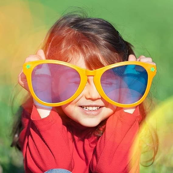 Ochelari Deghizare, Flippy, Marime Exagerata, din Plastic, 26 x 9 cm, Galben [5]