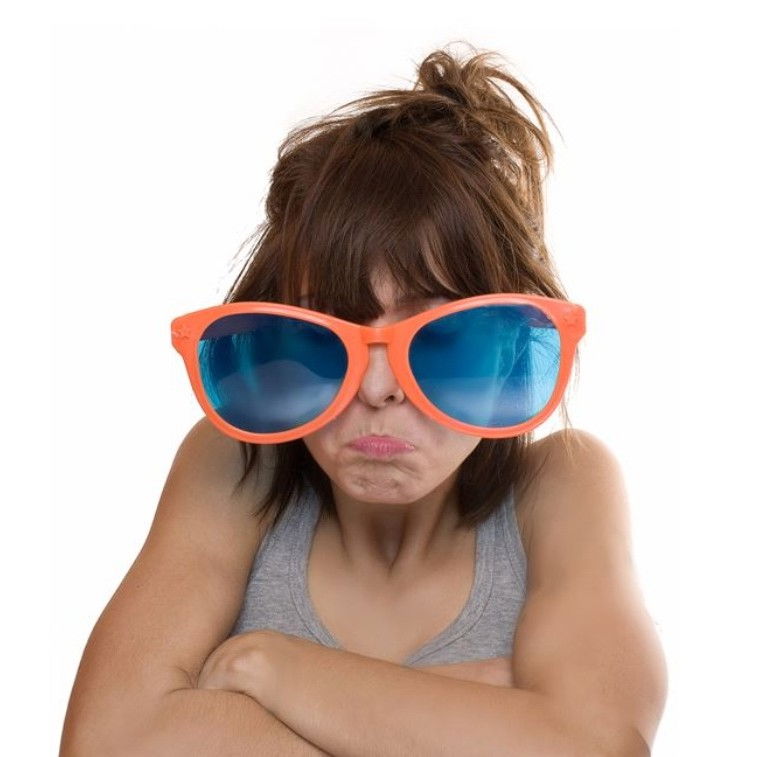 Ochelari Deghizare, Flippy, Marime Exagerata, din Plastic, 26 x 9 cm, Portocaliu [4]