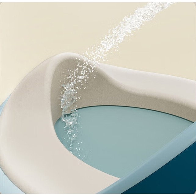 Olita pentru Copii, Flippy, +1an, Portabila, cu Capac, Model Prietenos, Non-Toxic, Compartiment Detasabil, cu 4 Picioare, Usor de Curatat, Verde Gold [2]