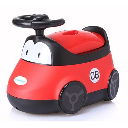 Olita pentru Copii, Flippy, +1an, Portabila, Design Masinuta cu Capac, Model Prietenos, Non-Toxic, Compartiment Detasabil, Usor de Curatat, Rosu [3]