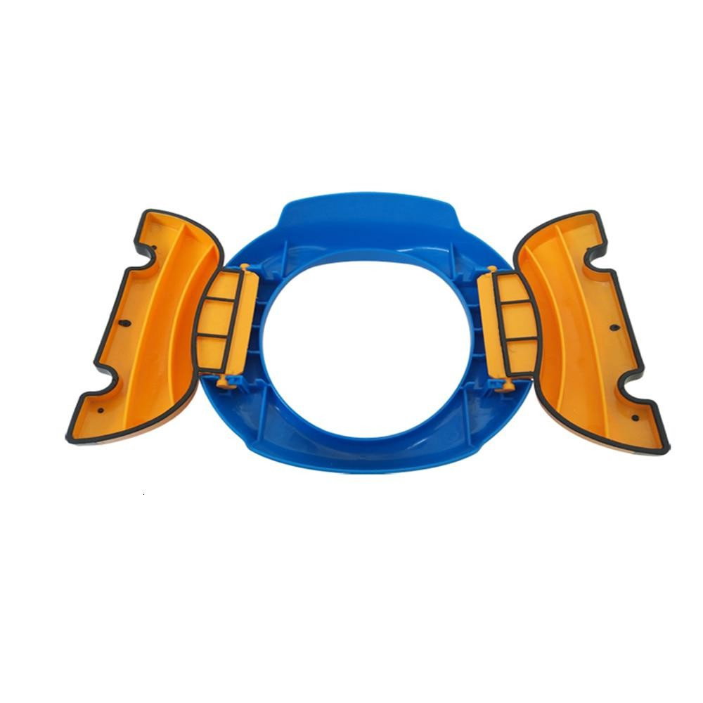 Olita Portabila 2 in 1, Flippy, Olita + Capac de Toaleta, din Plastic, Diametru 21 cm, Albastru [9]