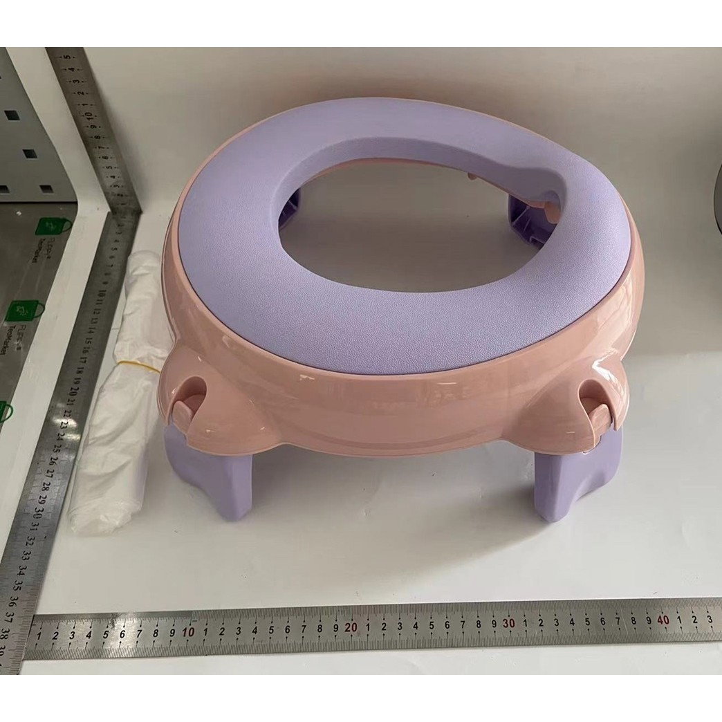 Olita Portabila, Flippy, pentru Calatorii, Confectionata din Spuma PU, 1-6 ani, 34x32x17 cm, Roz/Mov [7]