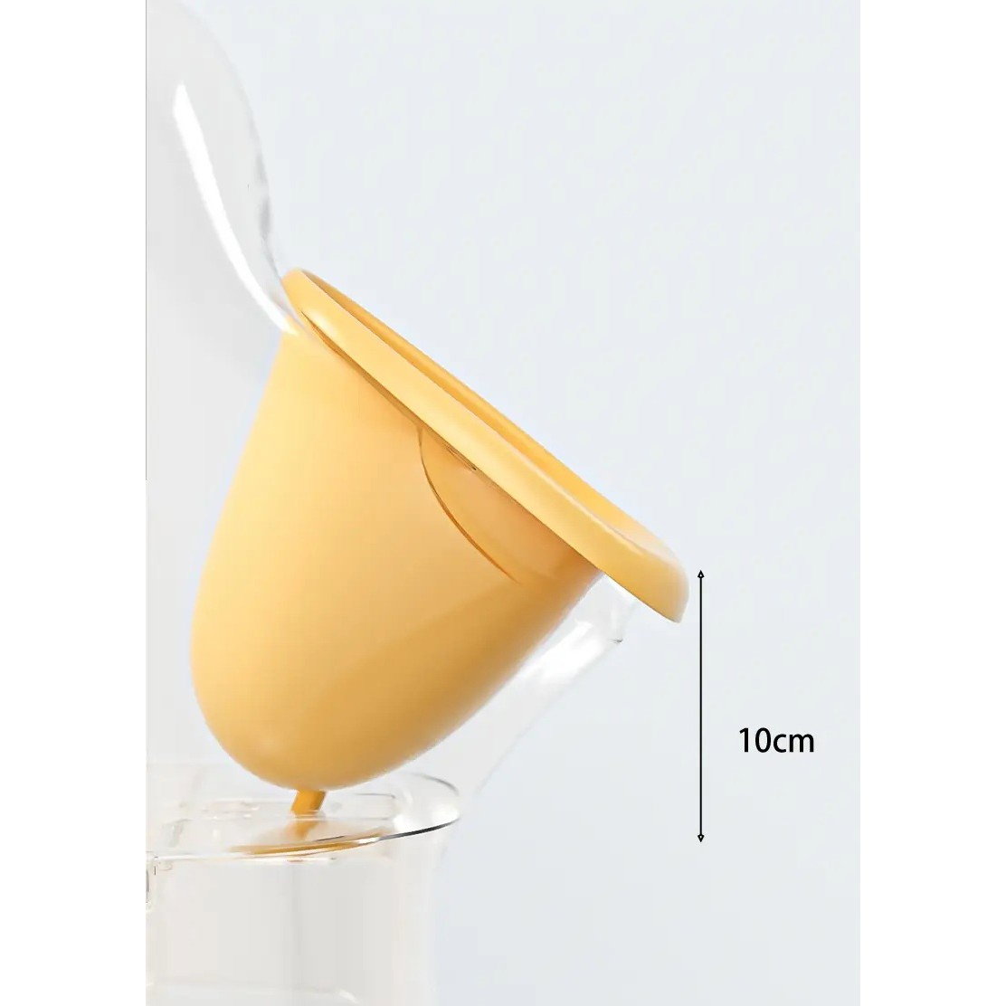 Olita tip Pisoar pentru Copii, Flippy, +1an, Portabila, Design Ratusca, Model Prietenos, Non-Toxic, Usor de Curatat, 23.3 x 24 x 43 cm, Alb/Galben [4]