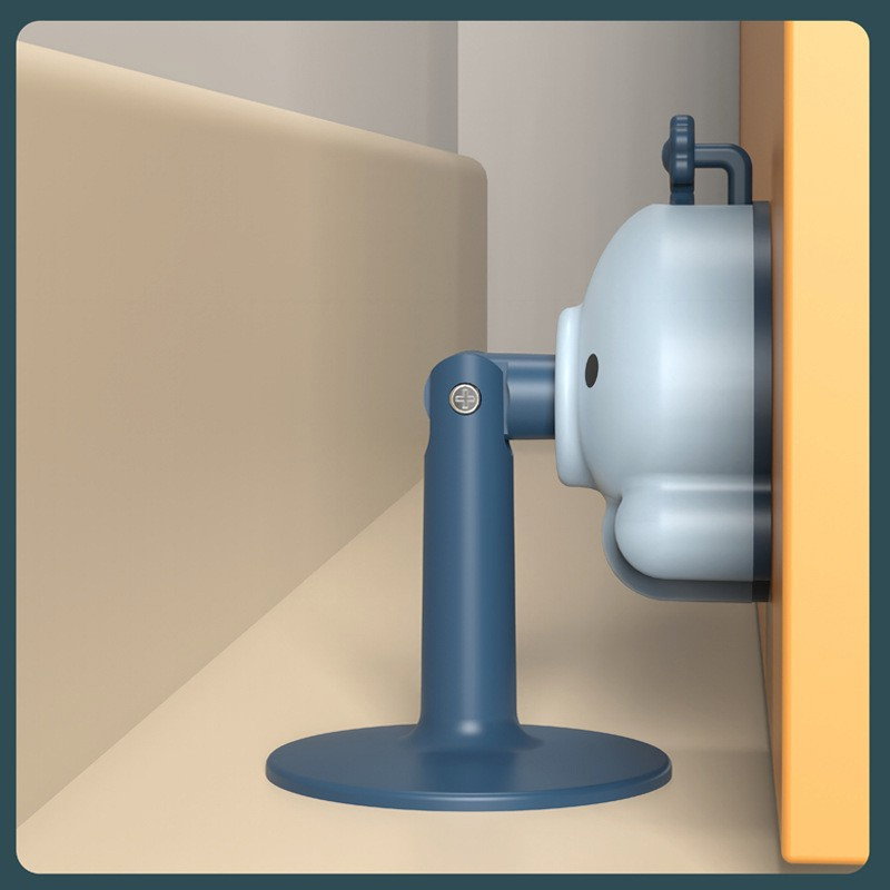 Opritor de Usa, Flippy, din Silicon, cu Prindere de Podea, Anti-Coliziune, 5.5 x 5.5 x 5.5cm, Albastru [6]