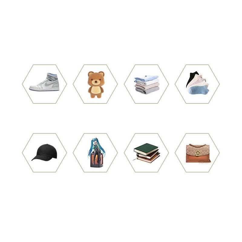 Organizator de Pantofi, Flippy, din PP+ABS, Usa Frontala Magnetica, Rezistenta la Praf, Anti-Oxidare, Utilizare Multipla, 36 x 28 x 21 cm, Gri Transparent [5]