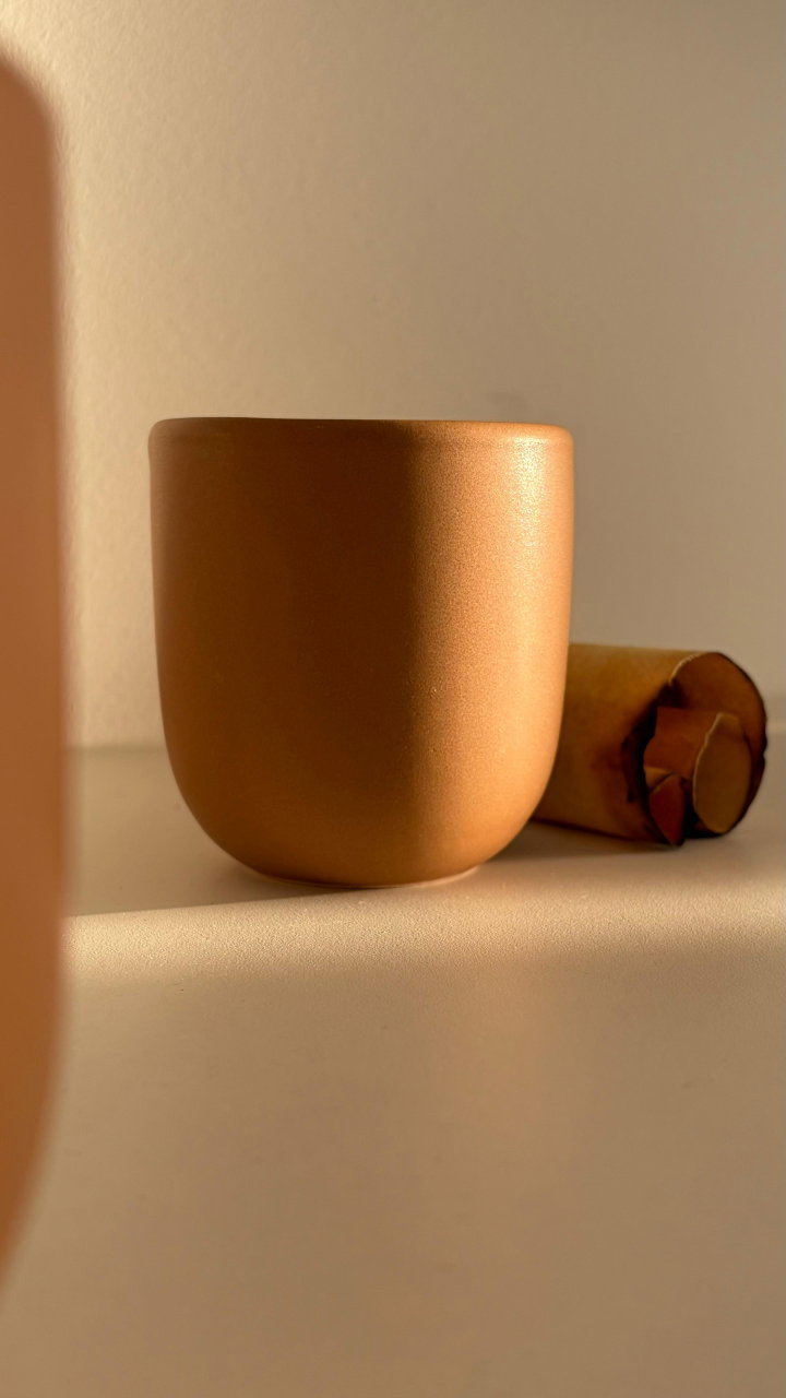 Pahar ceramic 250 ml pentru cafea | Glazurat manual premium [1]