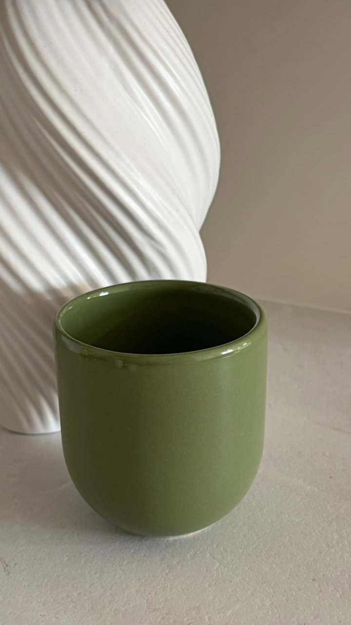 Pahar ceramic 250 ml pentru cafea | Glazurat manual premium [1]