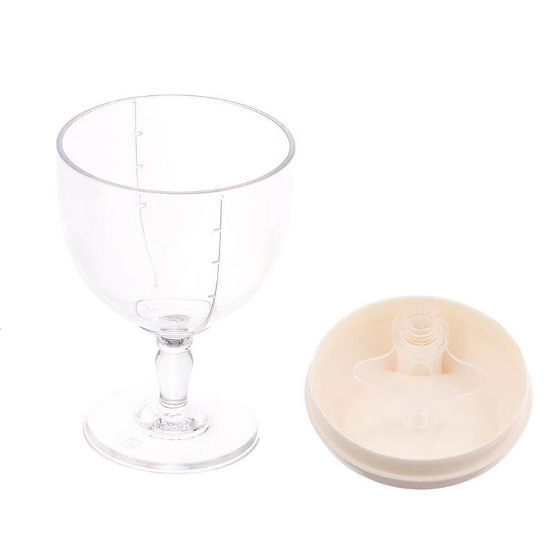 Pahar din Plastic Transparent cu Picior, Flippy, pentru Copii, 14 x 7.7 cm, cu Cioc Antiscurgere, + 3 Ani, Fara Maner, Galben [2]
