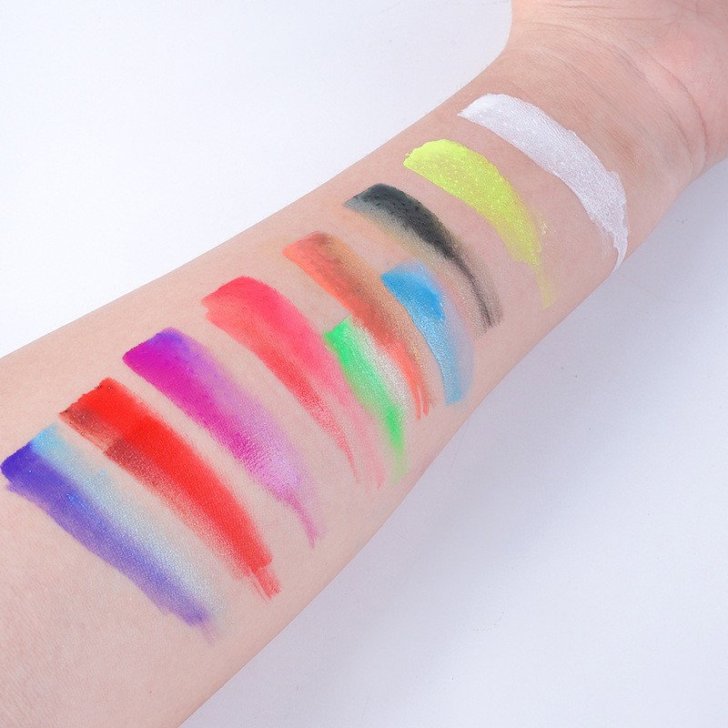 Paleta de Vopsea pentru Fata si Corp, Flippy, 12 Culori, Vopsea pe Baza de Ulei, 5.7 x 16 x 1 cm, Multicolor [5]