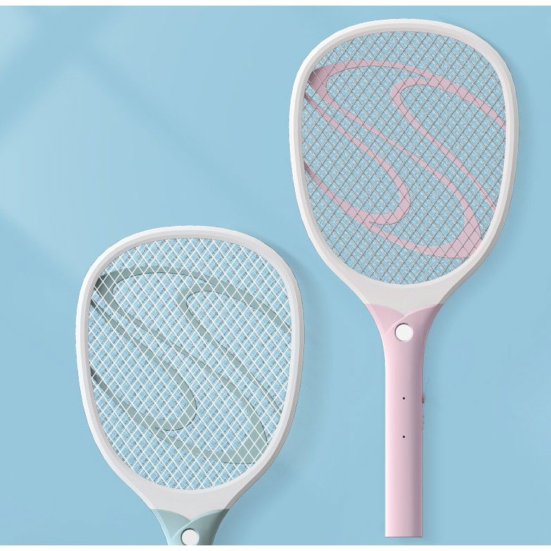 Paleta Electrica pentru Tantari, Muste sau Insecte LED, Flippy, Plastic, Casa si Gradina, Anti-insecte, Alb-Roz [5]