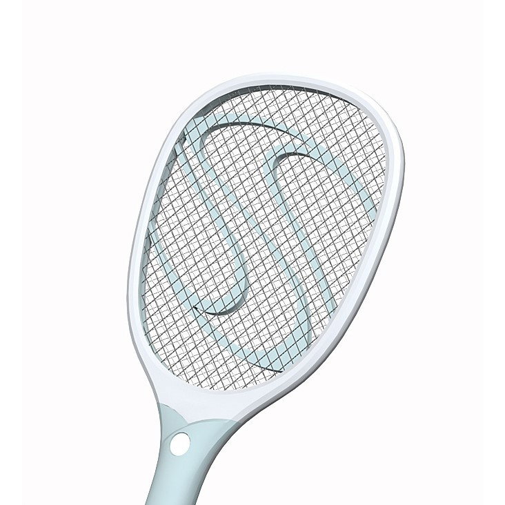 Paleta Electrica pentru Tantari, Muste sau Insecte LED, Flippy, Reincarcabila, Incarcare USB, Plastic, Casa si Gradina, Anti-insecte, Alb-Albastru [7]