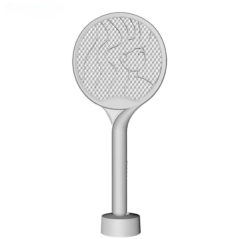 Paleta Electrica pentru Tantari, Muste si Tantari 2in1, Flippy, Reincarcabila, Incarcare USB, 2600V, Plastic, Casa si Gradina, Anti-insecte, Stand, 23x51 cm, Gri [6]