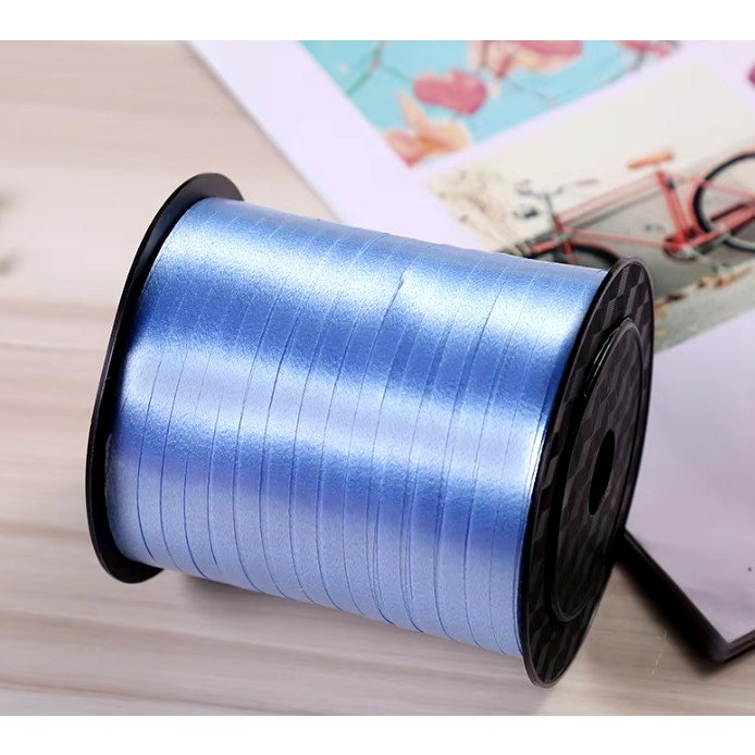 Panglica pentru Baloane, Flippy, Rola de 200 de Metri, din Rafie, Albastra [11]