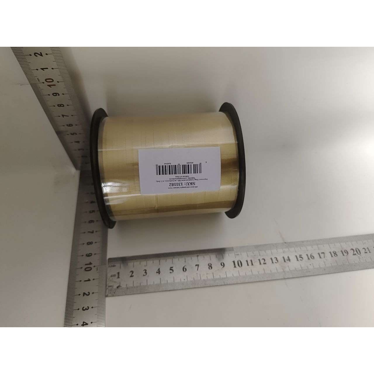 Panglica pentru Baloane, Flippy, Rola de 200 de Metri, din Rafie, Aurie [2]