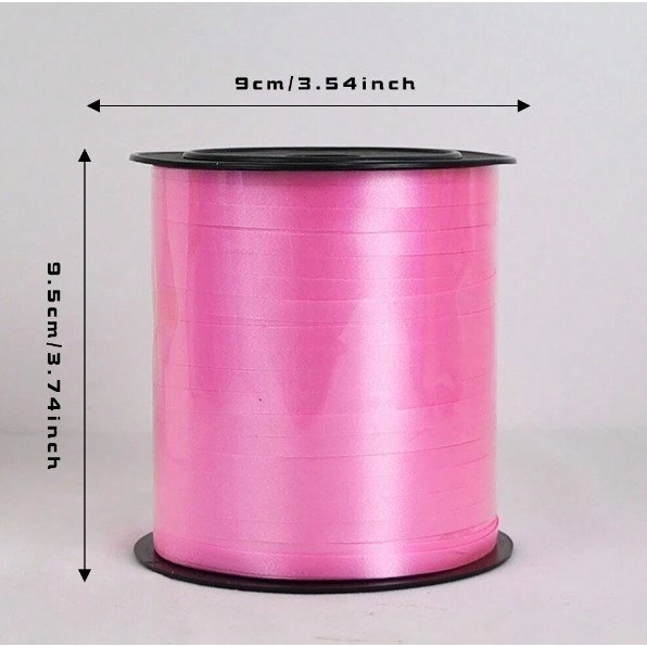 Panglica pentru Baloane, Flippy, Rola de 200 de Metri, din Rafie, Roz [7]