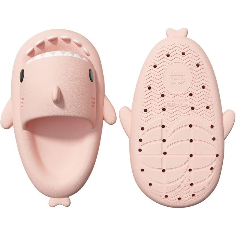 Papuci Tip Rechin, Flippy, Unisex, din Spuma EVA, Talpa Groasa Antiderapanta, Rezistenti la Uzura, Marime 40-41, Roz [6]