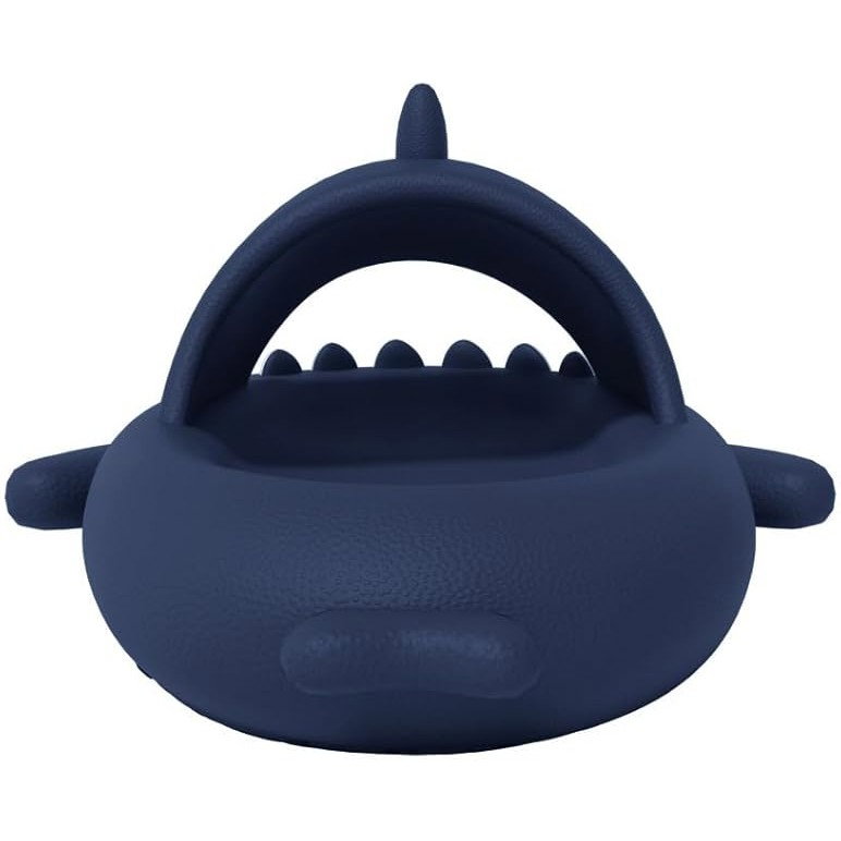 Papuci Tip Rechin, Flippy, Unisex, din Spuma EVA, Talpa Groasa Antiderapanta, Rezistenti la Uzura, Marime 42-43, Albastru Inchis [3]