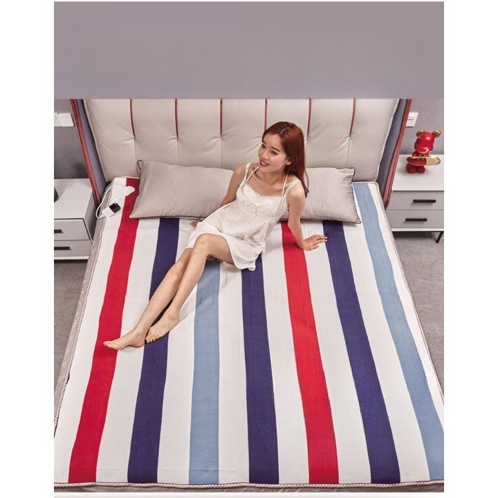 Patura electrica 180 x 150 cm, Flippy, 130 W, Control Telecomanda, 9 Trepte de Caldura, Temporizator, Multicolor [5]