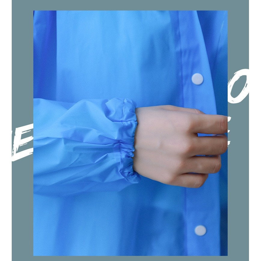 Pelerina de Ploaie, Flippy, pentru Adulti 150-180 cm, din EVA, Impermeabila, Rezistenta la Vant, Inchidere cu Capse, 140 g, Albastru [6]