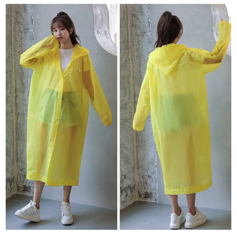 Pelerina de Ploaie, Flippy, pentru Adulti 150-180 cm, din EVA, Impermeabila, Rezistenta la Vant, Inchidere cu Capse, 140 g, Galben [2]