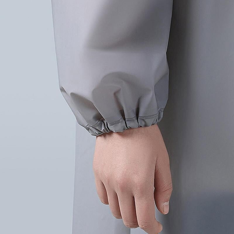 Pelerina de Ploaie, Flippy, pentru Adulti 150-180 cm, din EVA, Impermeabila, Rezistenta la Vant, Inchidere cu Capse, 140 g, Gri [4]