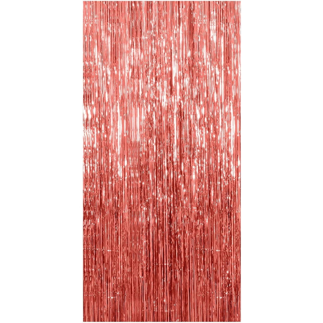 Perdea Franjurata, Flippy, Model Decor Petrecere, pentru Fundal de Poze, Amenajare Colorata a Petrecerii, Dimensiune 100x200 cm, Rose Gold [1]
