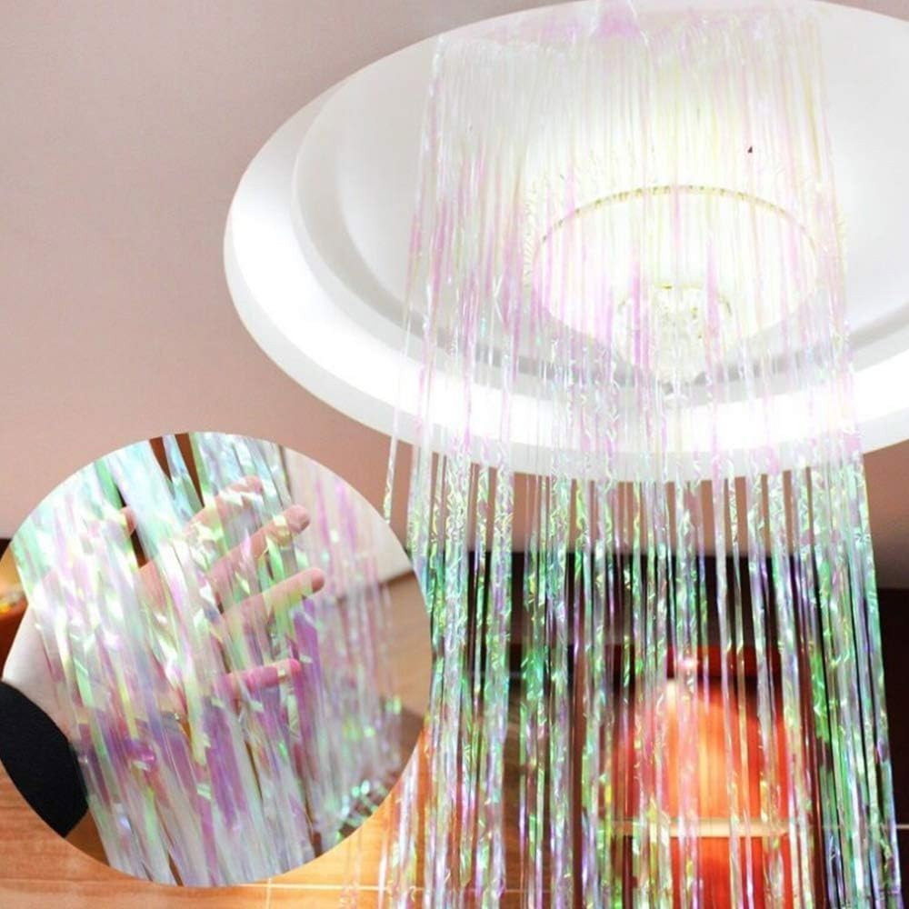 Perdea Franjurata, Flippy, Model Decor Petrecere, pentru Fundal de Poze, Amenajare Colorata a Petrecerii, Dimensiune 100x200 cm, Roz [6]