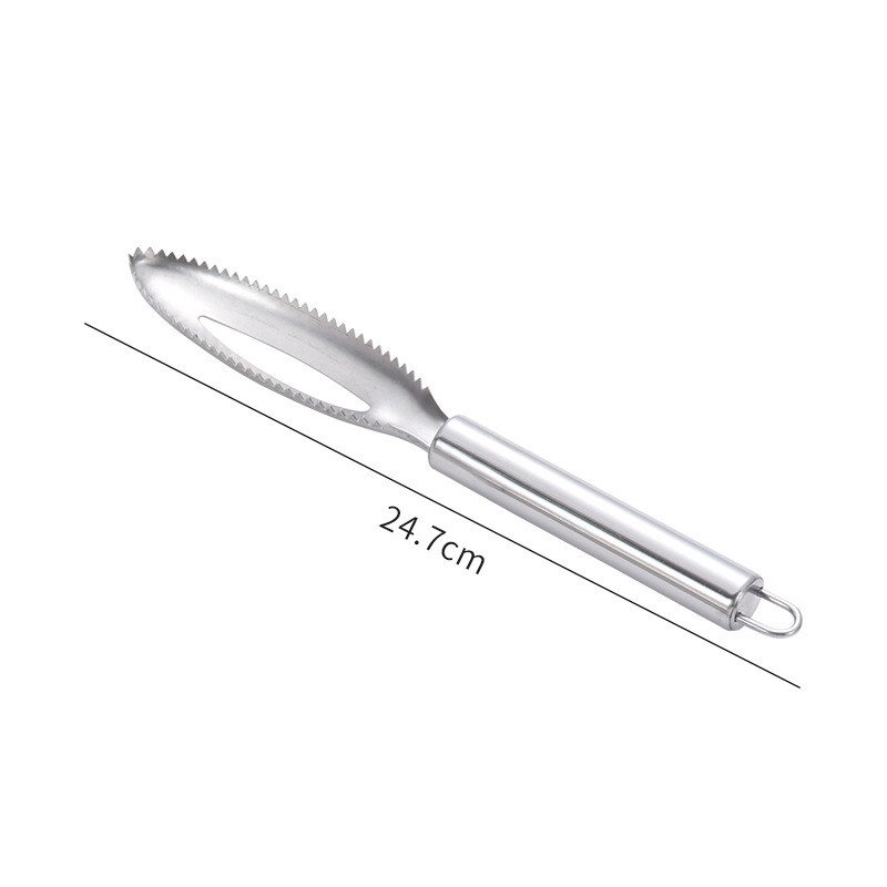 Perie de Curatare Solzi Peste, Flippy, din Otel Inoxidabil, 24 x 3 cm, Gri [7]