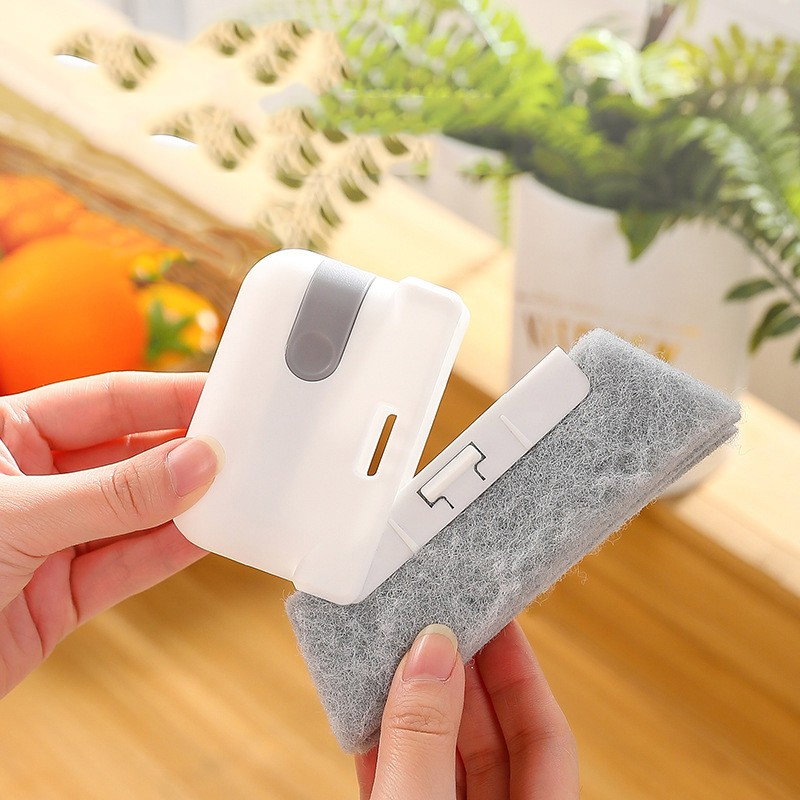 Perii de Curatat 2 in 1, Flippy, Perii pentru Canalele din Ferestre si Usi, Perii pentru Colturi Moarte, pentru Geamuri, locuri greu de accesat, Alb [3]