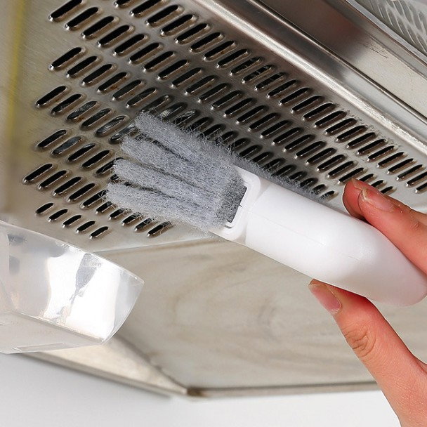 Perii de Curatat 2 in 1, Flippy, Perii pentru Canalele din Ferestre si Usi, Perii pentru Colturi Moarte, pentru Geamuri, locuri greu de accesat, Alb [4]