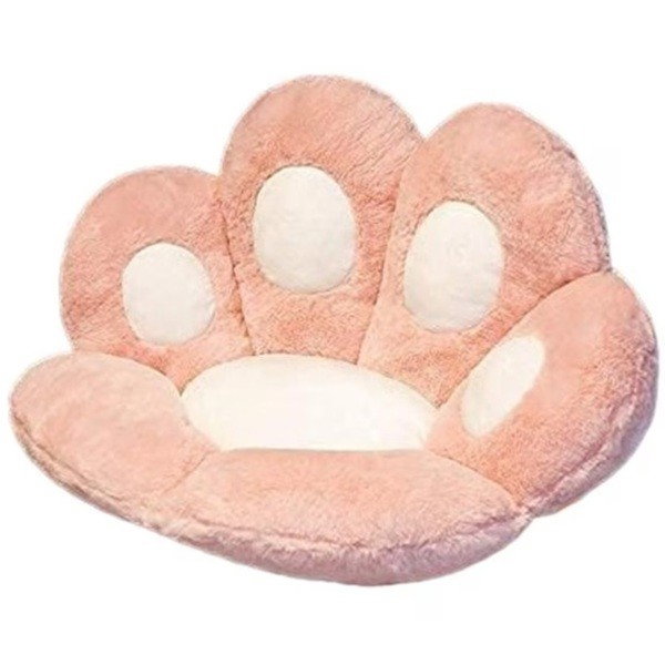 Perna Decorativa, Flippy, Model Laba de Pisica, din Plus, pentru Scaun/Canapea/Podea, 80 x 70 cm, Roz [1]