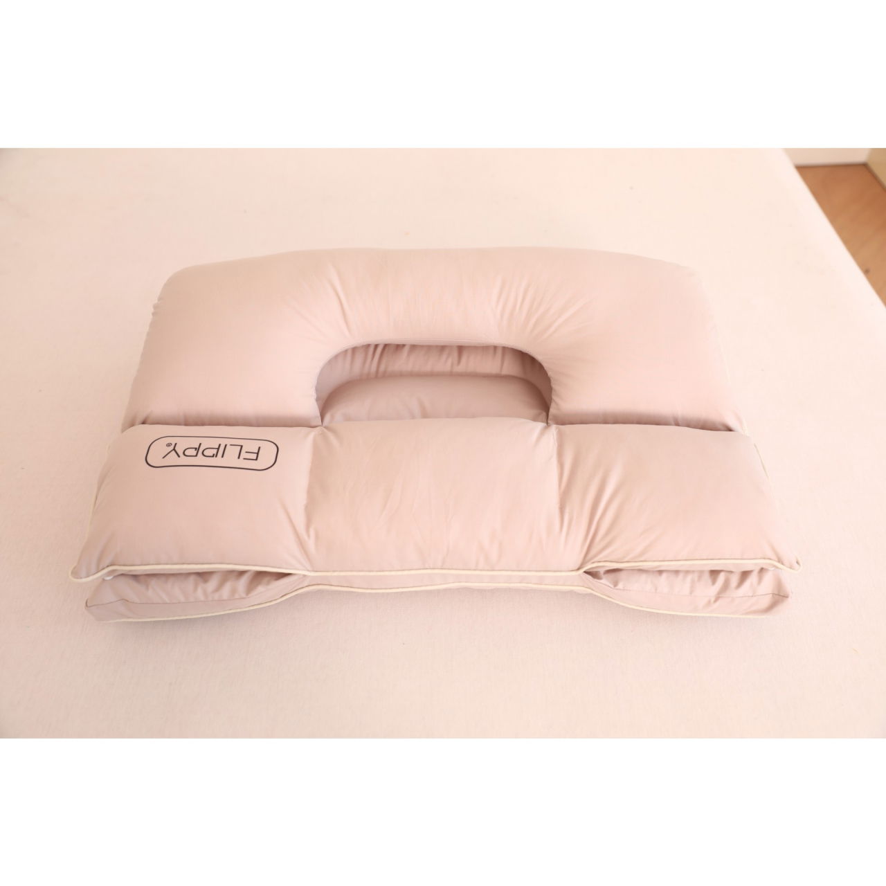 Perna Ortopedica 3 in 1, Flippy, Strat Dublu, Protectie Cervicala, pentru Adulti, 45 x 70 cm, Gri [2]