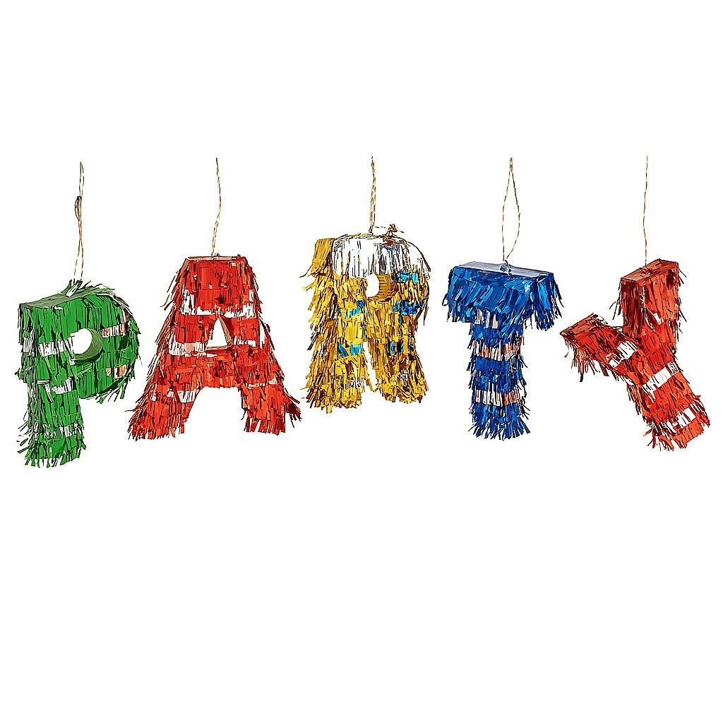 Pinata Mini PARTY, Flippy, Accesoriu pentru Petrecere Set 5 Bucati din Hartie Creponata si Carton, Pinata pentru Petreceri, 61 x 43 x 8 cm, Multicolor [1]